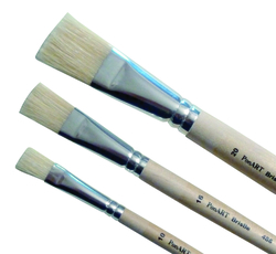 Ponart - PonART 486-12 Kısa Sap Yassı Kıl Fırça