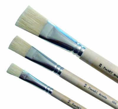 PonART 486-14 Kısa Sap Yassı Kıl Fırça