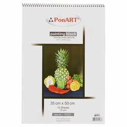 Ponart - Drawing Painting Blok 130gr 35x50cm 15 Yaprak