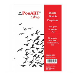 Ponart - Eskiz Blok 100gr A3 70 Yaprak