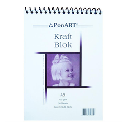 Ponart - Kraft blok 125 gr A5 30 Yaprak