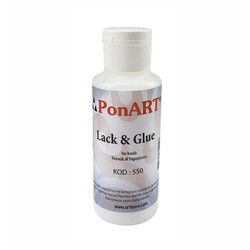 Ponart - Lack&Glue Su Bazlı Yapıştırıcı Vernik