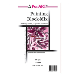 Ponart - Painting Mix 170 gr 25x35cm 12 Yaprak