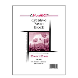 Ponart - Pastel Blok 160 gr 35x50cm 15 Yaprak