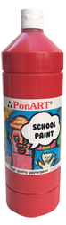 Ponart - School Paint Açık Kırmızı 1000ml