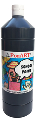 Ponart - School Paint Siyah 1000ml