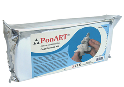 Ponart - Seramik Kil 1kg Beyaz