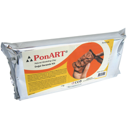 Ponart - Seramik Kil 1kg Terracotta