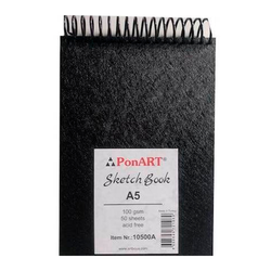 Ponart - Skecth Book 100gr A5 50 Yaprak (Üst spiral)