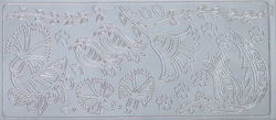 Ponart - PonART Sticker Çini Çiçek (Gümüş)