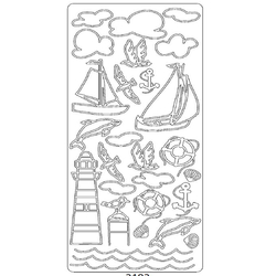 Ponart - PonART Sticker Deniz (Gümüş)