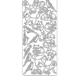 Ponart - PonART Sticker Hayvanlar (Gümüş)