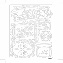 Ponart - PonART Sticker Siluet Beyaz