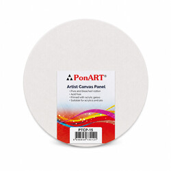 Ponart - Yuvarlak Pres Tuval 15cm Çap