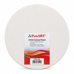 Ponart - Yuvarlak Pres Tuval 20cm Çap