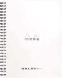 Rhodia - A5 Noktalı Defter Beyaz Kapak Spiralli