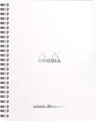 A5 Noktalı Defter Beyaz Kapak Spiralli