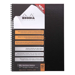 Rhodia - A4 Kareli Defter Spiralli 80 Yaprak