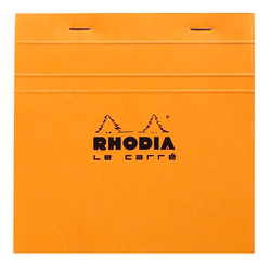 Rhodia - La Carre 14,8x14,8cm Kareli Blok Turuncu Kapak 80 Yaprak