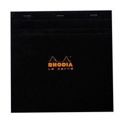 Rhodia - 21x21cm Turuncu Kapak Siyah Kapak 80 Yaprak