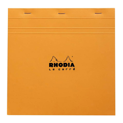 Rhodia - 21x21cm Kareli Blok Turuncu Kapak 80 Yaprak