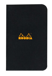 Rhodia - RHD BSC 7,5x12cm KARELİ DFTR SİYAH KPK 24 STAND