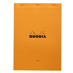 Rhodia - Basic A4 Çizgili Blok Turuncu Kapak 80 Yaprak
