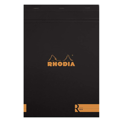 Rhodia - A4 Çizgisiz Blok Siyah Blok 90gr 70 Yaprak