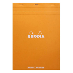 Rhodia - A4 Noktalı Blok Turuncu Kapak 80 Yaprak 80gr
