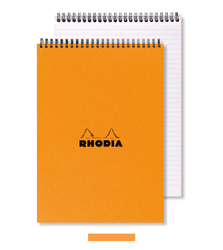 Rhodia - Basic A4 Noktalı Blok Turuncu Kapak Spiral 80 Yaprak