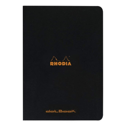 Rhodia - Basic A4 Noktalı Defter Siyah Kapak 48 Yaprak