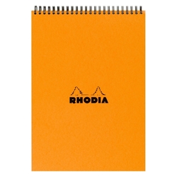 Rhodia - Basic A4 Kareli Blok Turuncu Kapak 80 Sayfa