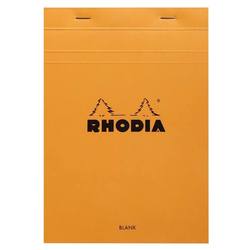 Rhodia - Basic A5 Çizgisiz Blok Turuncu Kapak 80 Sayfa