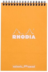 Rhodia - Basic A5 Dot Blok Turuncu Kapak Spiralli 80 Yaprak