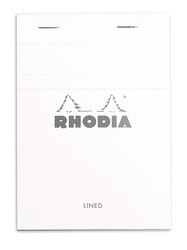 Rhodia - Basic A6 Çizgili Blok Beyaz Kapak 80 Sayfa