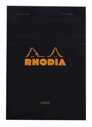 Rhodia - Basic A6 Çizgili Blok Siyah Kapak 80 Sayfa