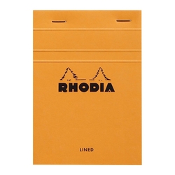 Rhodia - Basic A6 Çizgili Blok Turuncu Kapak 80 Sayfa