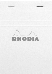 Rhodia - Basic A6 Kareli Blok Beyaz Kapak 80