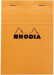Rhodia - Basic A6 Kareli Blok Turuncu Kapak 80 Yaprak