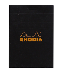 Rhodia - Basic A7 Kareli Defter Siyah Kapak 80 Yaprak