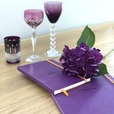 A5 Çizgili Defter VIOLET Yumuşak Kapak 80 Yaprak 90gr