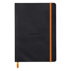 Rhodia - A5 Noktalı Defter Siyah Yumuşak Kapak 80 Yaprak 90gr