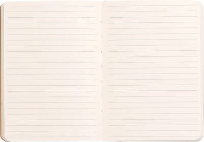 Boutique Rodiarama A6 Çizgili Defter Siyah Yumşak Kapak 72 Sayfa