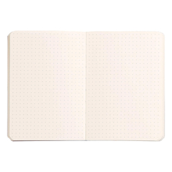 A6 Noktalı Defter BEIGE Yumuşak Kapak 72 Yaprak 90gr - Thumbnail