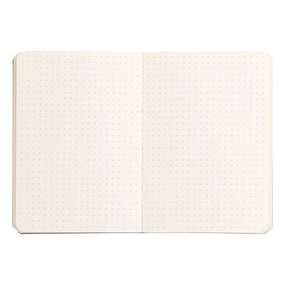 A6 Noktalı Defter BEIGE Yumuşak Kapak 72 Yaprak 90gr