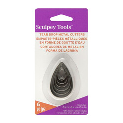 Sculpey - Gözyaşı Şeklinde Kesici 6 Parça