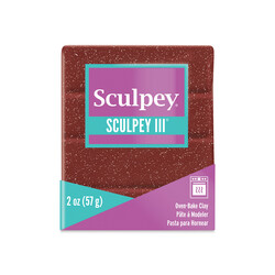 Sculpey - Sculpey III Polimer Kil Garnet Glitter 57gr