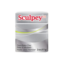 Sculpey - Sculpey III Polimer Kil Gümüş 57gr