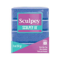 Sculpey - Sculpey III Polimer Kil Mavi Glitter 57gr