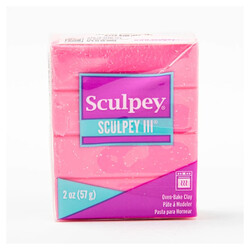 Sculpey - Sculpey III Polimer Kil Pembe Glitter 57gr